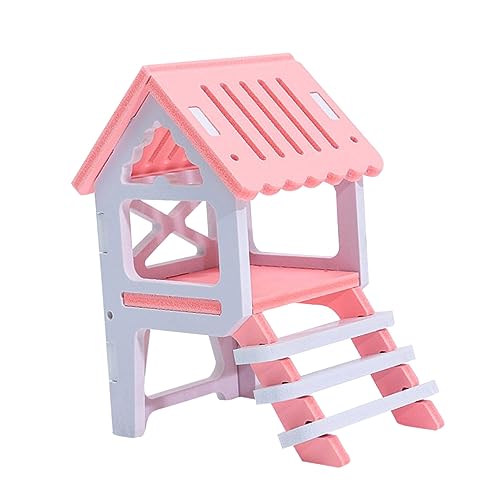 HAPINARY Hamsterhaus Hamster hamsterspielzeug Hamster Holzspielhaus Hamster Holzversteckhaus Hamster Schlafhaus Hamster Holzhaus Hamster Holznest Hamsterhütte aus Holz Hölzern von HAPINARY