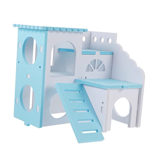 HAPINARY Hamstervilla hamsterhaus Hamster Terrarium Spielzeug für Hamster nagerhaus meerschweinchen versteck Hamsterspielzeug Hamster holzspielzeug Hamsterversteck Ökologisches Brett von HAPINARY