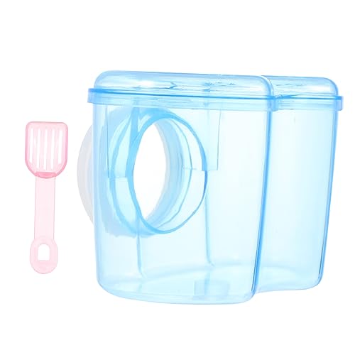 HAPINARY Haustier Badezimmer Kleintier Badehaus Eichhörnchen Toilette Badezimmer Für Kleine Haustiere Hamstersandbad Hamster Toilette Badewanne Hamsterbad Kleiner Hamster Acryl Extern von HAPINARY