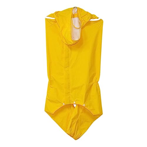 HAPINARY Haustier Hund Regenmantel Kleiner Hund Regenmantel Allgemeine Haustierkleidung Welpen-Shirts Regenjacke Mit Kapuze Für Haustiere Hundemäntel Hunderegenmantel Hundeoverall Yellow von HAPINARY