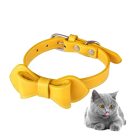 HAPINARY Haustier Hundehalsband Bowknot Kragen Haustier Heimtierbedarf Pu Hundehalsband Haustier Pu von HAPINARY