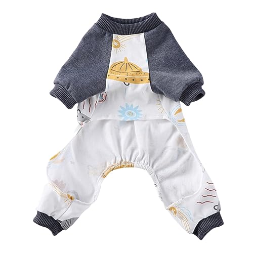 HAPINARY Haustier-Pyjama Hundepijams Warme Welpenpijams Kleidung Für Hunde Winterkleidung Welpen-Overall Weiche Hunde-Hoodies Kleider Für Den Winter Polyester Gemütlich Kleiner Hund von HAPINARY