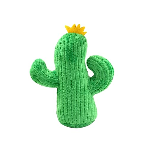 HAPINARY Haustier Spielzeug Plüsch Kauspielzeug für kleine Hunde Beißspielzeug für Welpen Puppe Cactus Toy Cactus Spielzeug Sound-Spielzeug für Haustiere Soundspielzeug für Hunde Green von HAPINARY