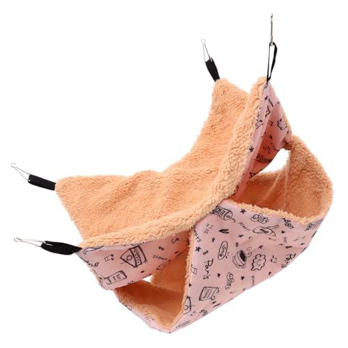 HAPINARY Bequeme Haustier-Hängematte warmes Hamsterbett 34 x 34 Zoll Teetasse Meerschweinchen Ruhenest Chinchilla Hängebett von HAPINARY