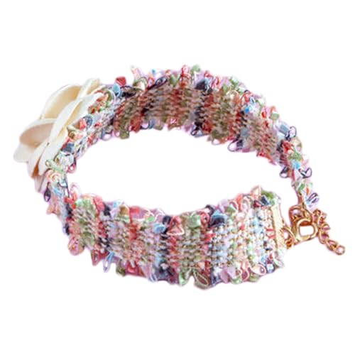 HAPINARY Haustierhalsband Blumendesign Kätzchenhalsband Zartes Katzenhalsband Outdoor Kätzchenhalsband Blumen Hundehalsband Hundeblumenhalsband Blumen Katzenhalsband Katzenhalskette Blumen von HAPINARY