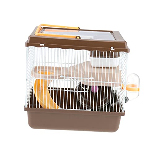 HAPINARY Haustierkäfig Hamsternest Hamster-Reisekäfig Hamsterträger Chinchillakäfig Kleintiertransporter Hamsterbetten kleintierkäfig Hamsterkäfig Villenkäfig für kleine Haustiere Coffee von HAPINARY