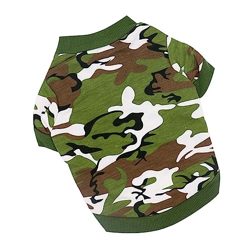 HAPINARY Modischer Hundemantel aus Camouflage-Muster warmes Fleece-Hundeoutfit für draußen und zu Hause stilvolle Welpenkleidung für besondere Anlässe und Fotos von HAPINARY