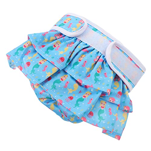 HAPINARY Hündchenwindeln Hunde-PIPI-Pads Hundewindeln Haustiere Bauchband Hund Hunde-PIPI-pad-tablett Zwinger Hundeunterlage Wiederverwendbar Zwergdackelmäntel Bausatz Tücher Polyester Blue von HAPINARY