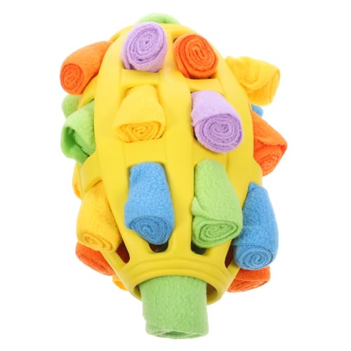 HAPINARY Hund sucht nach fehlenden Futterbällchen Leckerbissen für Hunde Haustier Interactive Dog Toys Interactive Toys Hundeball für Aggressive Kauer Schnüffelball Polarfleece von HAPINARY