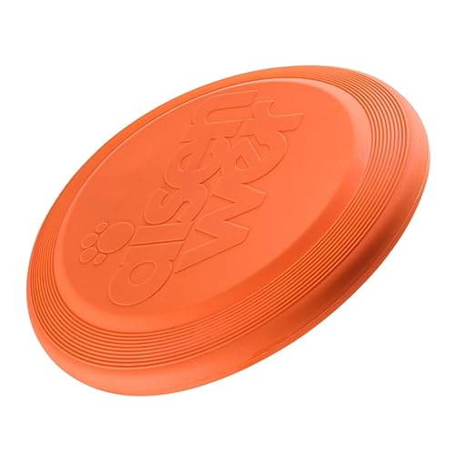 HAPINARY Hunde- Interactive Dog Toys Dog chew Toy Dogs Toys dogfrisbee hundefrisbee Welpe Haustier tragbare Flugscheibe Multifunktions-Hundescheibe TPU Orange von HAPINARY