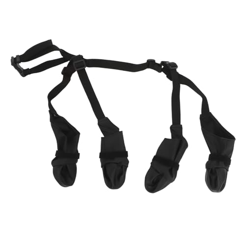 HAPINARY Hunde Regenstiefel Hundepfote Haustiergeschirr Hunde Winterstiefel Hilfsgurt Hundestiefel wasserdichte Hundestiefel Welpenschuhe Outdoor Hundeschuhe rutschfeste von HAPINARY