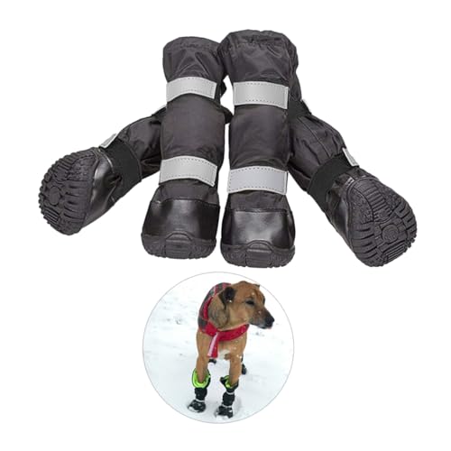 HAPINARY Hunde Schuhe Wasserfest Winterstiefel Für Hunde Größe S Robuster Pfotenschutz Rutschfestes Design Für Optimalen Halt Und Schutz Bei Schnee Und Regen von HAPINARY