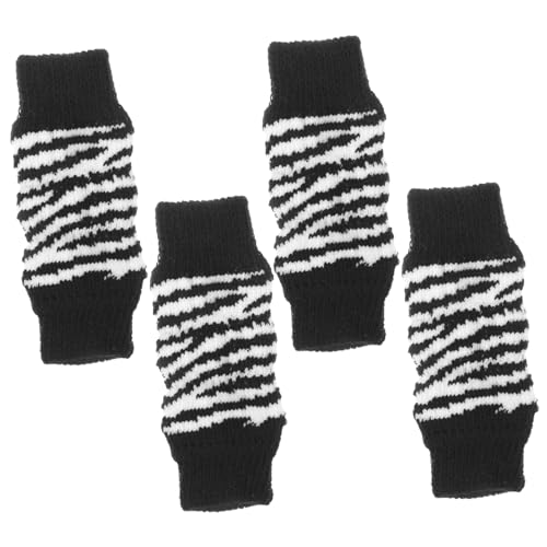 HAPINARY 1 Set Hundesocken Aus Für Haustiere rutschfeste Und Verschleißfeste Pfotenschutz Socken Schützende Beinwickel Für Hunde Größe S Zebra Design von HAPINARY