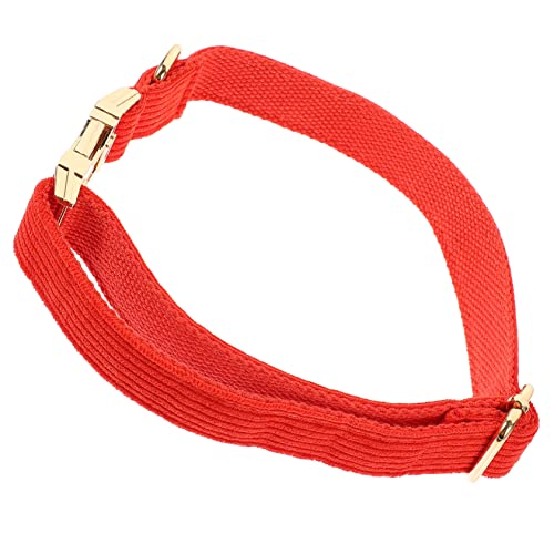 HAPINARY Hundehalsband Hund Halsbekleidung Welpenhalsband Aus Stoff Hundehalskette Kragen Mit Schlichtem Design Haustierzubehör Mode-Halskette Für Hunde Welpen-Krawatten Tuch Rot von HAPINARY