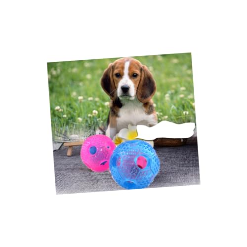 HAPINARY Interaktiver Leckerbissen Ball Für Hunde Ungiftiger Gummiball Zum Kauen Futterausgabe Spielzeug Rosa Ideal Für Interaktive Hundeballspiele Fördert Spiel Und Lernen von HAPINARY