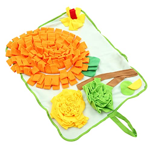 HAPINARY Kaninchen-Schnüffelpad zur Beschäftigung von Ratten Wurf Sachen Nagetier Heu Rabbit Snuffle mat Bunny Foraging Toy pädagogische Schnüffelmatte Hase Schnüffelmatte Stoff von HAPINARY