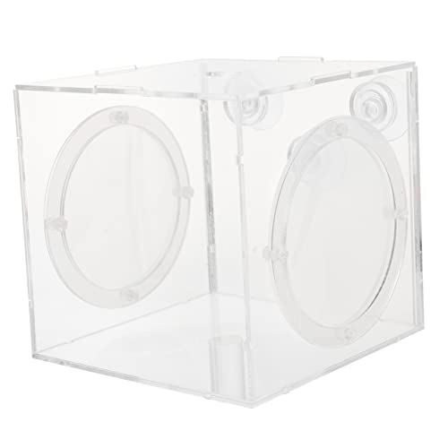 HAPINARY Kasten Isolationsbox Für Aquarien Fischzüchter Aquarienteiler Aquariumteiler Zuchtbox Für Aquarium Fischnetz-Aquarium Aquariumtrenner Acryl Baby Guppys Landwirtschaftliches Netz von HAPINARY