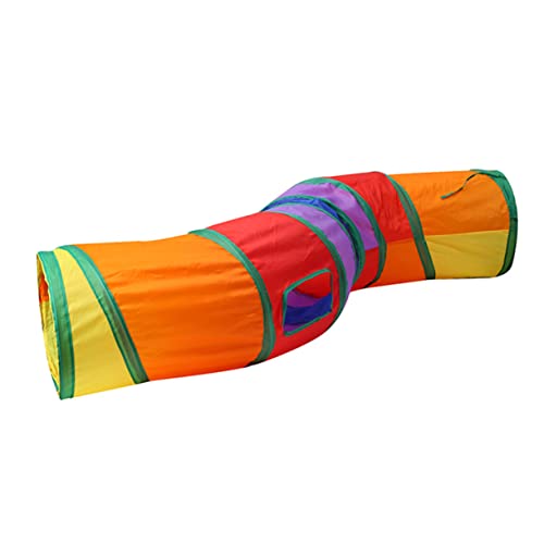 HAPINARY Katzenspielzeug Kätzchen Spielzeug Crinkle-Tunnel Für Katzen Katzentunnel Katze Spielt Tunnel Pet-Rohr Katzenspieltunnel Katzenröhrentunnel Pet-Tube-Spielzeug Colorful von HAPINARY