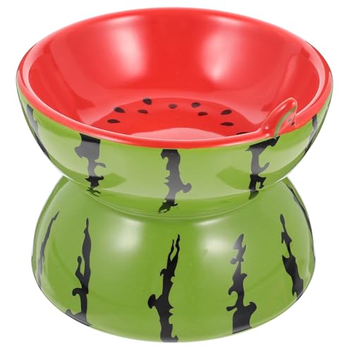 HAPINARY Keramiknapf für Haustiere tatsächl pet Water Bowl erhöhter Katzennapf aus Keramik Katzenfutter Feeder Hündchenschüsseln Entzückender Musternapf für Haustiere Hundenapf von HAPINARY