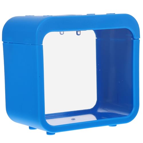 HAPINARY Kreatives Aquarium Miniatur-Desktop-Aquarium Anlasser Tankkot Kleines Aquariumbecken Peceras Desktop-Aquarium-Dekoration Kleines Aquarium Mit Licht 5-gallonen-Aquarium Plastik Blue von HAPINARY