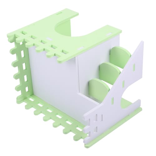 HAPINARY Hamster häuschen Hamster Spielzeug Kaninchenhaus hamsterzubehör hamger Spielzeuge Käfig Hamsterhaus Meerschweinchen Haushalt Holzhaus Versteck PVC von HAPINARY