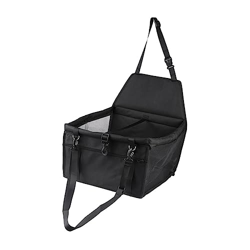 HAPINARY Mesh-Haustiertasche für das Auto sicherer Katzen-/Hundereiseträger atmungsaktiver Haustier-Autositz Schwarze Sicherheitsleine von HAPINARY