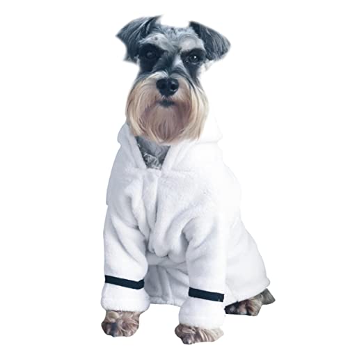 HAPINARY Nachthemd für Haustiere Tier Pyjama hundemantel Hundebademantel Hundebadetuch hundekleidung Hunde-PIPI-Pads Hundehandtuchmantel mit Kapuze Hunde-Pyjama Katzenbademantel mit Kapuze von HAPINARY