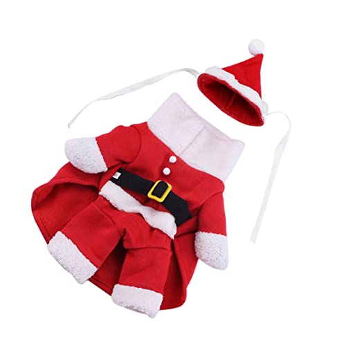 HAPINARY Partykleidung für Haustiere Hundekleidung Weihnachtshundemantel Weihnachten Cosplay-Outfits Dog Christmas Costume hundeweihnachtskostüme Party-Hundetuch Haustier-Partykostüm rot von HAPINARY