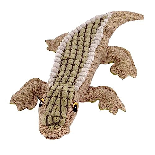 HAPINARY Plüschkrokodil für Hund großer Flauschiger Plüsch für Hunde Hundespielzeug lustig kauen Fasan Hundespielzeug plüschtiere Plush Toy Haustier quietschendes Kauquietscher von HAPINARY