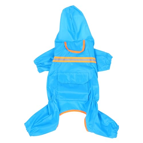 HAPINARY Regenmantel Für Haustiere Regenjacke Für Haustiere Hund Regen Slicker Hunde Jacke Hund Regenmantel Atmungsaktiver Welpenponcho Haustier-Poncho-Hoodie Chihuahua Polyester Hündchen von HAPINARY