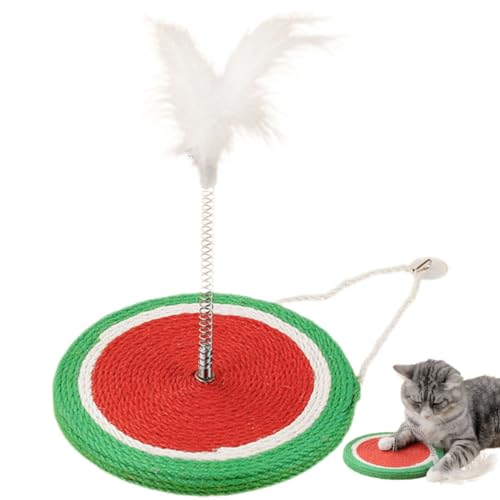 HAPINARY Sisal Ball Katzen Verhindern Kätzchen Kratzschutz Für Katzen Möbelschutz Für Katzenkratzer Türschutz Für Katzenkratzer Runder Katzenkratzer Einstellbar Pole MDF von HAPINARY