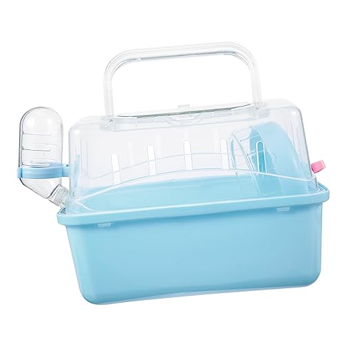 HAPINARY Kleintierkäfig Für Hamster Tragbare Durchsichtige Transportbox Mit Deckel Ideal Für Reisen Und Outdoor Aktivitäten Für Zwerghamster Und Kleine Nager von HAPINARY