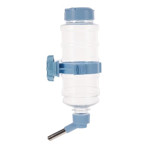 HAPINARY Trinkbrunnen für Haustiere Zwinger Wasserspender Sachen Nicht Abs Hamster trinkflasche hasentrinkflaschen Wasserflasche Heimtierbedarf hängender Wasserspender Rostfreier Stahl Blue von HAPINARY