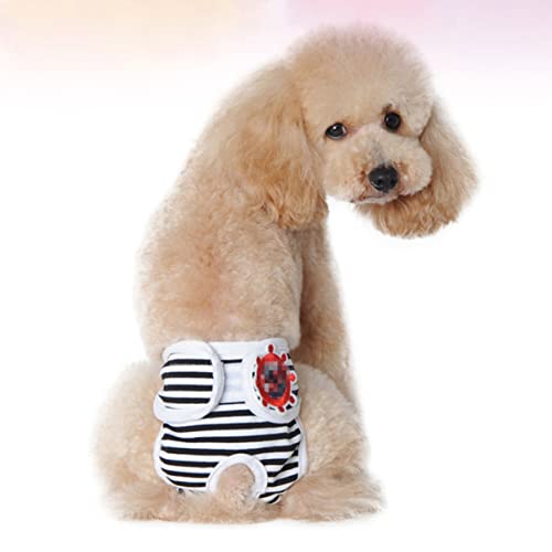 HAPINARY Welpenwindeln Hund Menstruationswindeln weiblich Haustier Welpen Pads Katzenwindeln Hundehose züchten hundewindel Dog Diapers Dog Clothes Hundephysiologische Hosen Black von HAPINARY