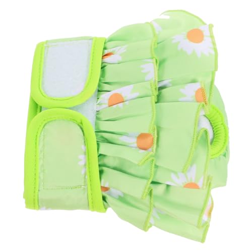 HAPINARY physiologische Hosen für Haustiere Regenmantel Tasche für hundeleckereien hundewindel waschbar Dog Diapers Hygienehöschen für Hunde Hundehose Baumwolle Light Green von HAPINARY