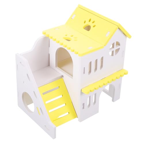 HAPINARY Hamsterbox Chinchilla-Villa entzückendes Versteck Kleiner Lebensraum zarte Villa-Form sicheres PVC-Material Heimdekoration von HAPINARY