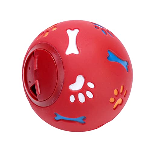 HAPINARY undichtes Lebensmittelspielzeug Plüschtiere Puzzle Ball behandeln Hundefutter kreativ Spielzeug Hundebälle Plüschfigur Spielzeug Hund leckt Futter Spielzeug Trainingsmaterial rot von HAPINARY