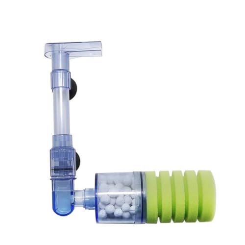 HAPINARY wandmontierter Filter Doppelschwammfilter für Aquarien Filter zubehör Reptilienbecken Aquarienfilter Sieb drehfilter wasserreinigung Aquariumfilter pneumatischer biochemischer Tank von HAPINARY