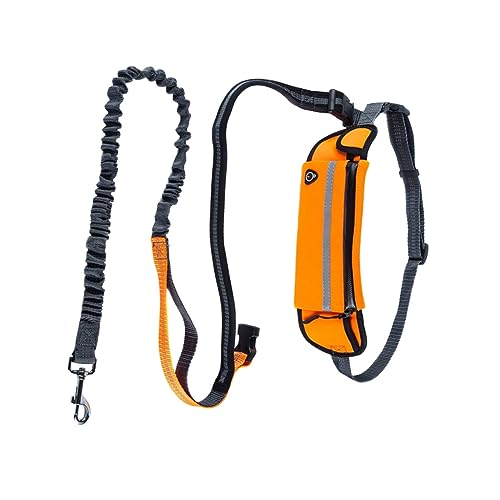 HAPINARY Hände Hundetraining Haustier Träger Reflektierende Leine Taille Tasche Orange Für Laufen Gehen von HAPINARY