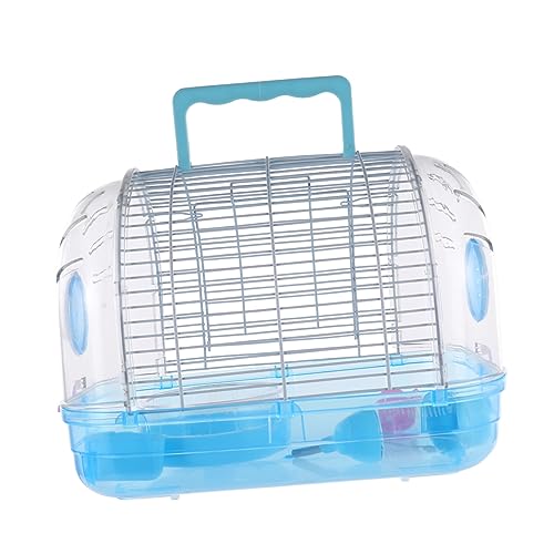 Hamsterkäfig Hamster käfig Hamster cage Hamstertransportbox Hamsterträger Haustierträger Zaun Zwinger Hängematten einziehbar Bausatz Haustierbedarf Hamsterhaus Eisen Blue HAPINARY von HAPINARY