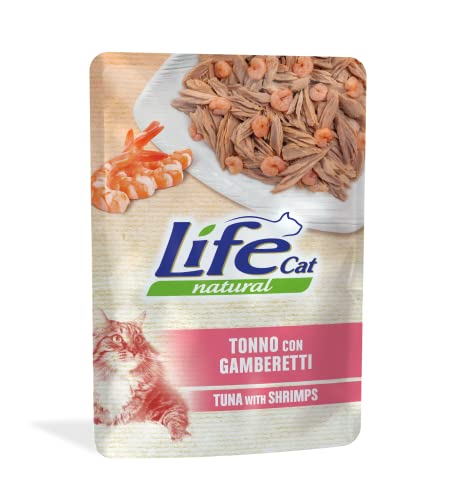 Life Cat Natural Thunfisch mit Garnelen, Beutel 70g von HAPIPET