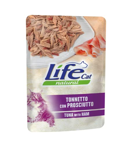 Life Cat Natural Thunfisch mit Schinken, Umschlag 70 g von HAPIPET