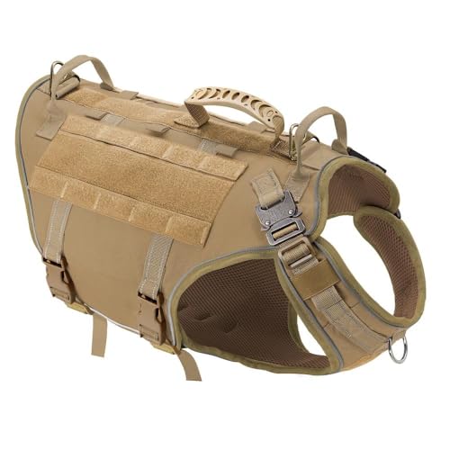 Militärisches Taktisches, Reflektierendes Hundegeschirr Für Den Außenbereich, Camping, Training, Jagd, Kein Ziehen. Militärisches, Taktisches, Verstellbares Haustiergeschirr, Funktionierende Hund Militärisches Taktisches, Reflektierendes Hundegeschirr Für Den Außenbereich, Camping, Training, Jagd, Kein Ziehen. Militärisches, Taktisches, Verstellbares Haustiergeschirr, Funktionierende Hund von YHTAKF