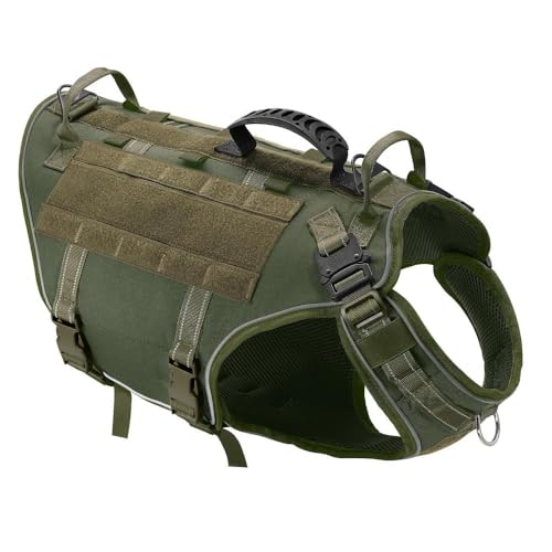 Militärisches Taktisches Verstellbares Haustiergeschirr Für Den Außenbereich, Reflektierend, Für Hunde, Camping, Training, Jagdgeschirr, Militärisches Taktisches Hundegeschirr Ohne Ziehen, Funkti Militärisches Taktisches Verstellbares Haustiergeschirr Für Den Außenbereich, Reflektierend, Für Hunde, Camping, Training, Jagdgeschirr, Militärisches Taktisches Hundegeschirr Ohne Ziehen, Funkti von YHTAKF