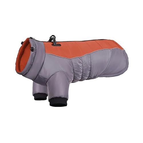 Outdoor Reflektierende Wind- Und wasserdichte Haustierjacke Herbst Und Winter Dicke Warme Haustierjacke Kleidung Deutscher Schäferhund Französische Bulldogge Labrador Arbeitskleidung Jacke,B,M von HAQEPO