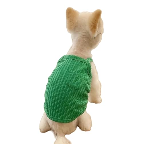 HARBINGG Hundepullover Sommer Dünne Hundeweste Atmungsaktive Hundekleidung Nette Weste Mode Katze T-Shirt Haustier-B-XL von HARBINGG