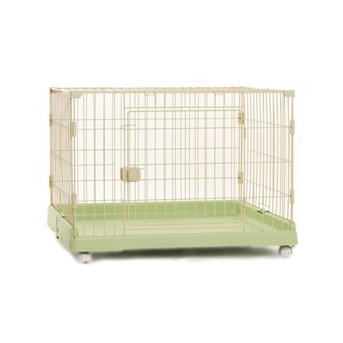 Katzenhaus für den Außen, Kleintierkäfig, Haustier-Laufstall für Den Innenbereich, Kaninchenstall mit 4 Räder, Ideal für Katzen und andere kleine Tiere(Green,72 * 47 * 57.4cm) von HARELA