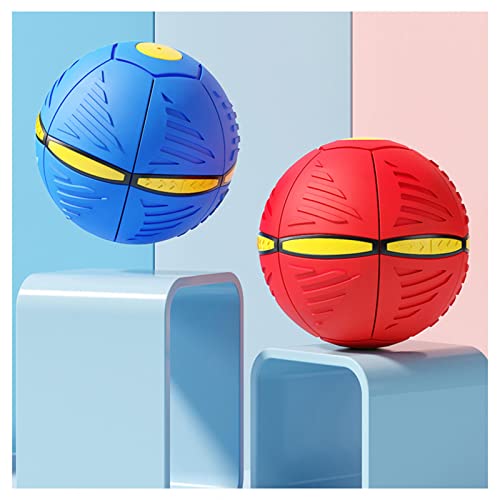 HARIPYER Deformierter Fliegender Untertassenball, Fliegende Untertasse, Kreatives Dekompressions-UFO-Spielzeug Fliegender Ball, Frisbee Verwandelt Sich In Einen Ball, Grün – 1 Stück/2Pcs von HARIPYER