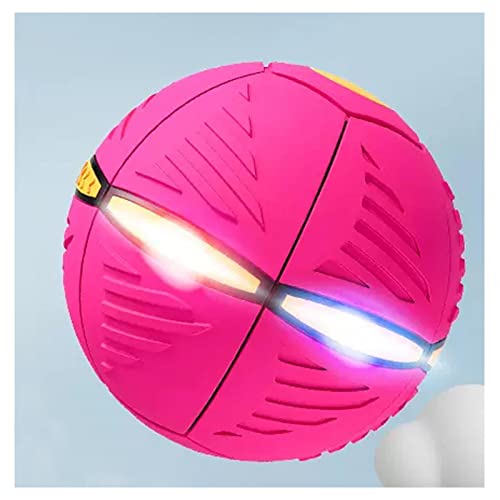 HARIPYER Fliegende Untertasse Als Ball Für Hunde, Pop-Up-Ball, Langlebiges Spielzeug, Fliegender UFO-Ball, Fliegende Scheibe Verwandelt Sich In Einen Ball, Blau – 1 Stück/Purple-1Pc von HARIPYER