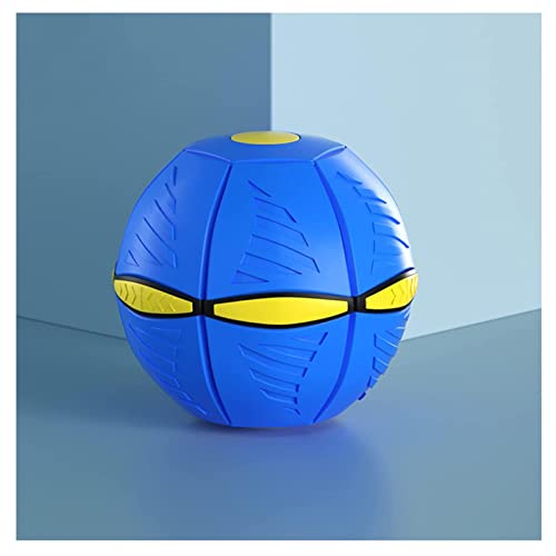 HARIPYER Fliegender Untertassenball, UFO-Spielzeugball, Der Wiederholt Zertrampelt Werden Kann, Kreativer Dekompressionsball, Haustierspielzeug Für Draußen, Lila – 1 Stück/Blue-1Pc von HARIPYER